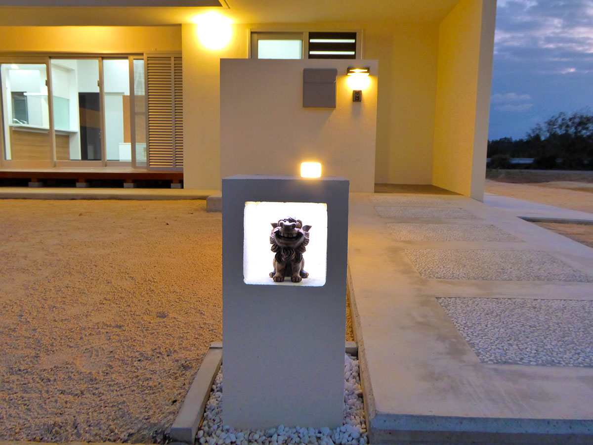 K様邸 シーサー架台